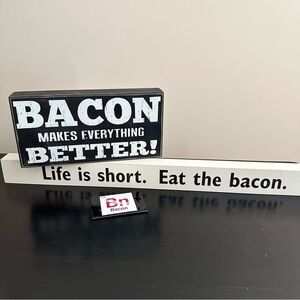 Bacon Themed Decor: Set of 3
